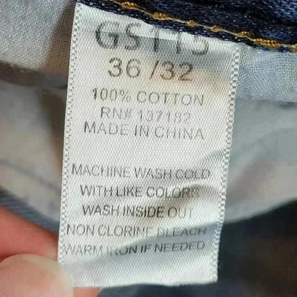 GS115 Embroydered‎ Western Cowboy 100% Cotton Jeans, Size 36×32 Line Dancing - Picture 12 of 12